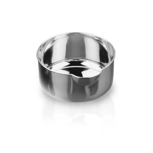 Dish made of Platinum,reinforced rim, with pouring lip, 200 ml