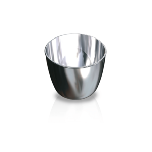 Tiegel aus Platin, weite Form, 75 ml, verstärkter Rand