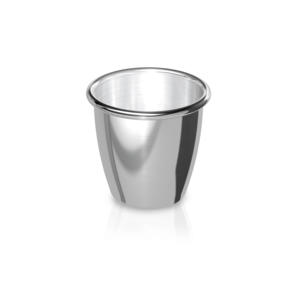 Tiegel aus Platin, hohe Form, 100 ml, verstärkter Rand